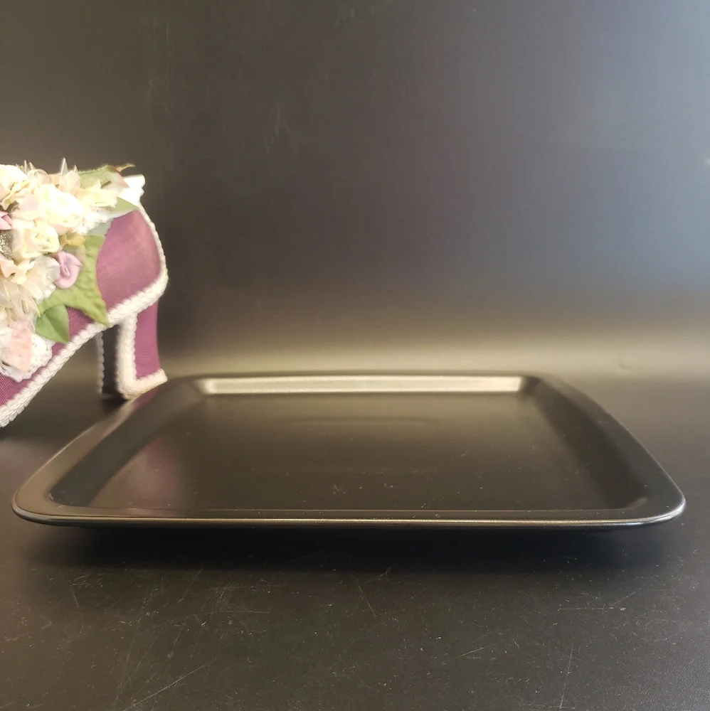 Ikea Square Black Ceramic Plate